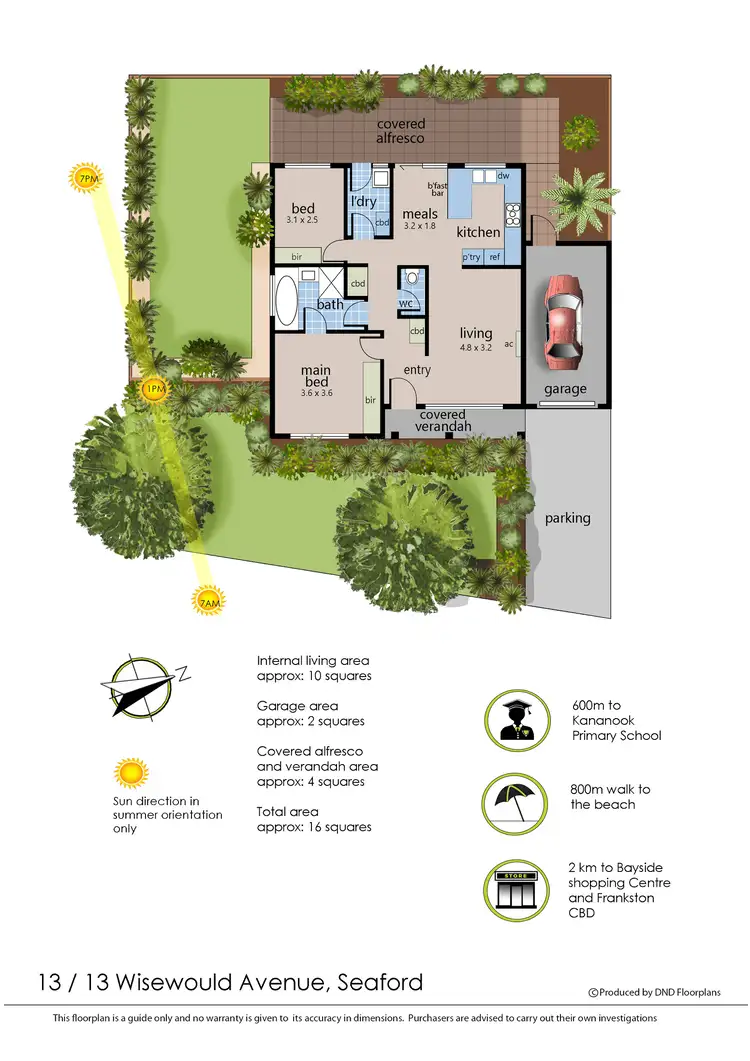 Floorplan of Homely unit listing, 13/13 Wisewould Avenue, Seaford VIC 3198