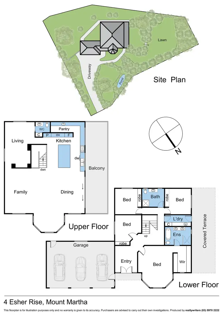 Floorplan of Homely house listing, 4 Esher Rise, Mount Martha VIC 3934