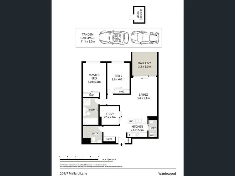 Floorplan of Homely apartment listing, 204/7 Mallard Lane, Warriewood NSW 2102
