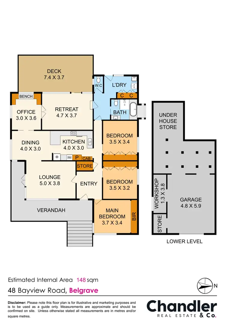 Floorplan of Homely house listing, 48 Bayview Road, Belgrave VIC 3160