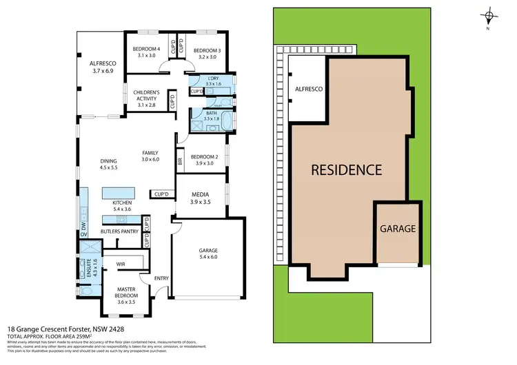 Floorplan of Homely house listing, 18 Grange Crescent, Forster NSW 2428
