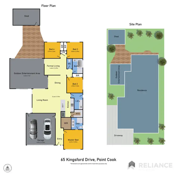 Floorplan of Homely house listing, 65 Kingsford Drive, Point Cook VIC 3030