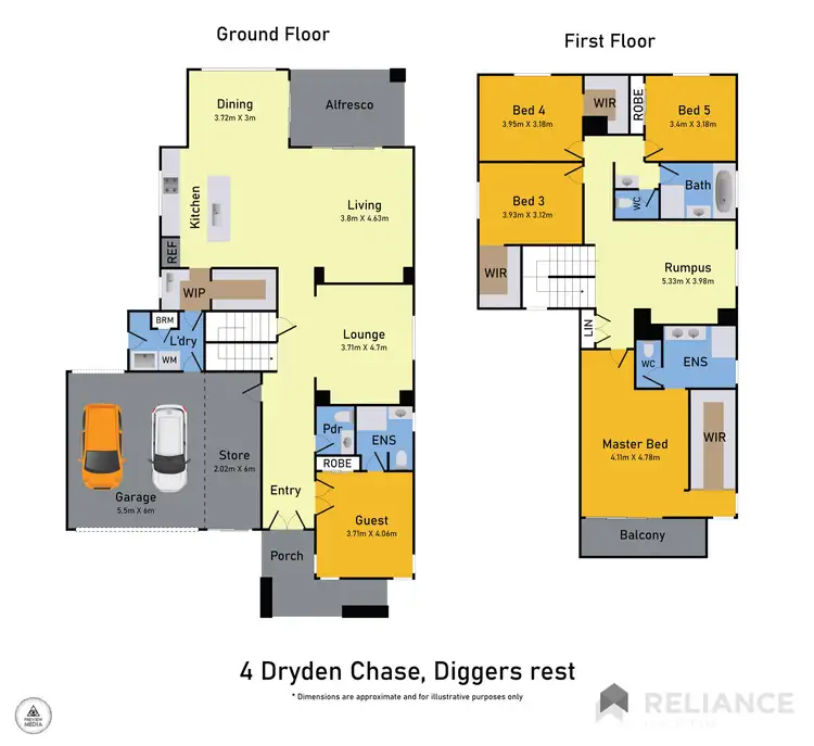 Floorplan of Homely house listing, 4 Dryden Chase, Diggers Rest VIC 3427