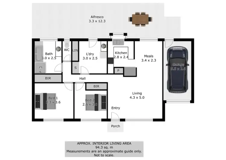 Floorplan of Homely unit listing, 2/425 Bevan Street, Lavington NSW 2641