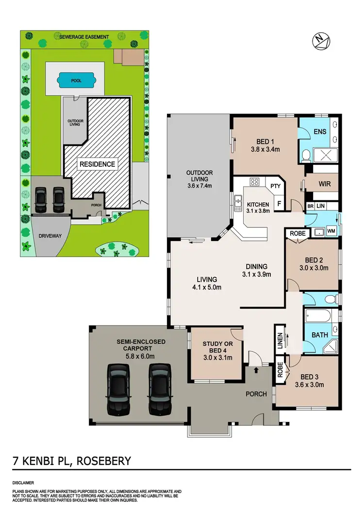 Floorplan of Homely house listing, 7 Kenbi Place, Rosebery NT 832