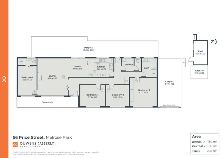 Floorplan of Homely house listing, 56 Price Street, Melrose Park SA 5039
