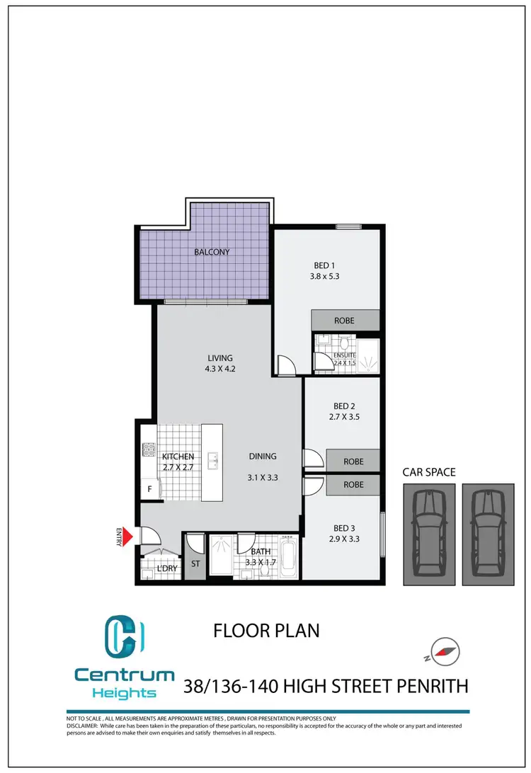 Floorplan of Homely apartment listing, 38/136-140 High Street, Penrith NSW 2750