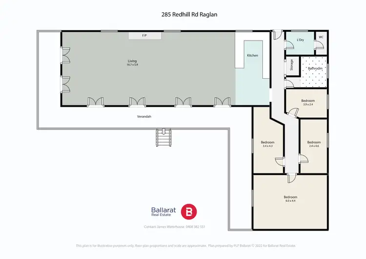 Floorplan of Homely house listing, 285 Red Hill Road, Raglan VIC 3373