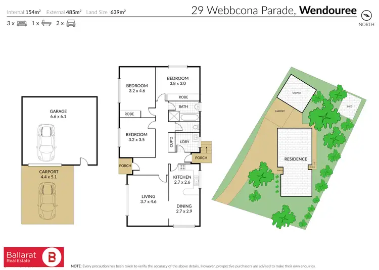 Floorplan of Homely house listing, 29 Webbcona Parade, Wendouree VIC 3355