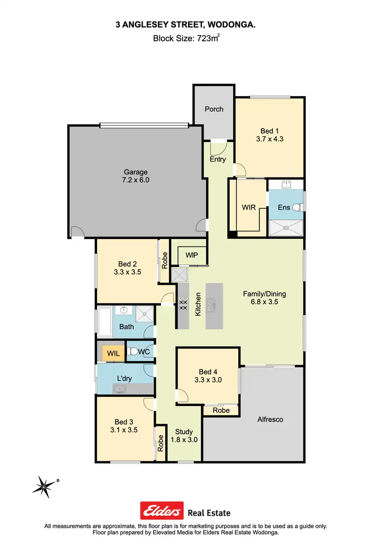 Floorplan of Homely house listing, 8 Anglesey Street, Wodonga VIC 3690