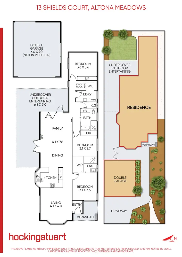 Floorplan of Homely house listing, 13 Shields Court, Altona Meadows VIC 3028