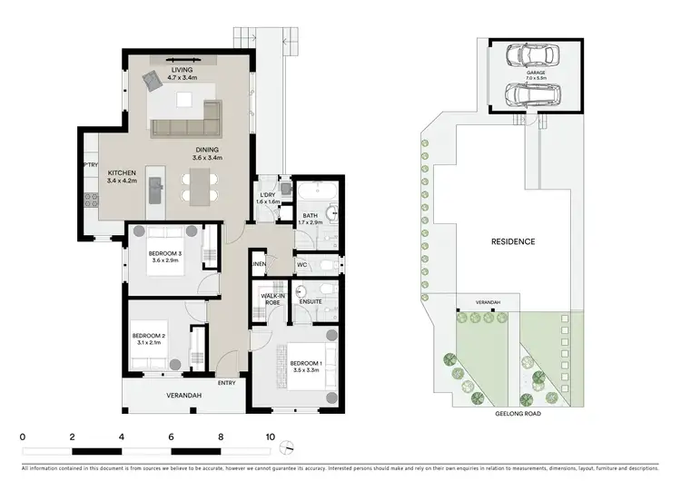 Floorplan of Homely unit listing, 1/1120 Geelong Road, Mount Clear VIC 3350