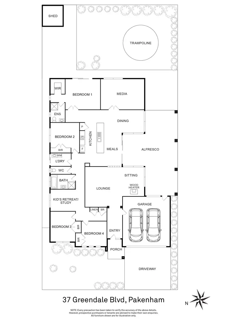 Floorplan of Homely house listing, 37 Greendale Boulevard, Pakenham VIC 3810