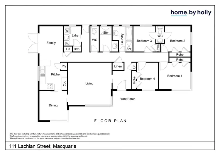 Floorplan of Homely house listing, 111 Lachlan Street, Macquarie ACT 2614