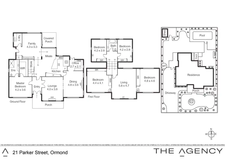 Floorplan of Homely house listing, 21 Parker Street, Ormond VIC 3204