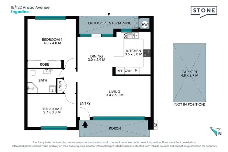 Floorplan of Homely villa listing, 15/122 Anzac Avenue, Engadine NSW 2233