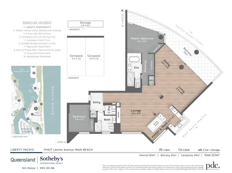 Floorplan of Homely apartment listing, 1144/1 Lennie Avenue, Main Beach QLD 4217