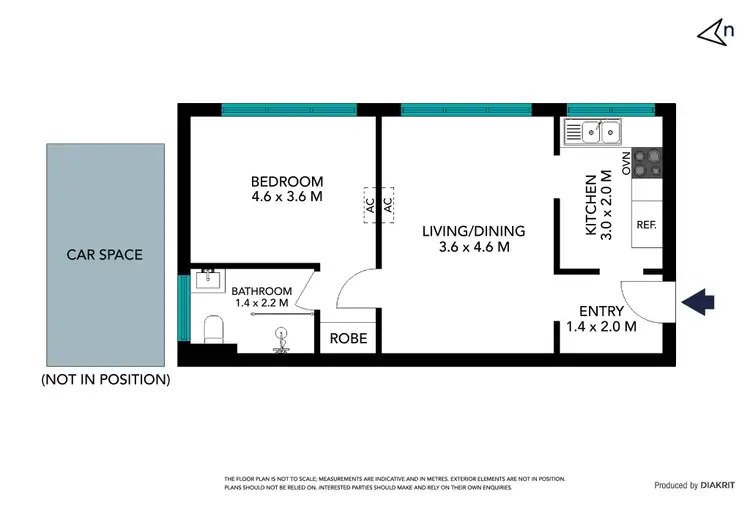 Floorplan of Homely unit listing, 2/602 Bell Street, Preston VIC 3072