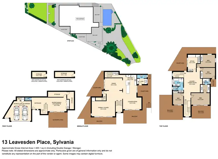 Floorplan of Homely house listing, 13 Leavesden Place, Sylvania NSW 2224