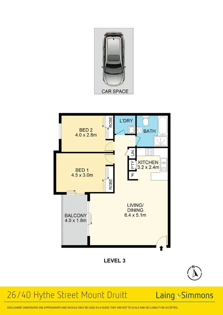 Floorplan of Homely unit listing, 26/40 Hythe Street, Mount Druitt NSW 2770