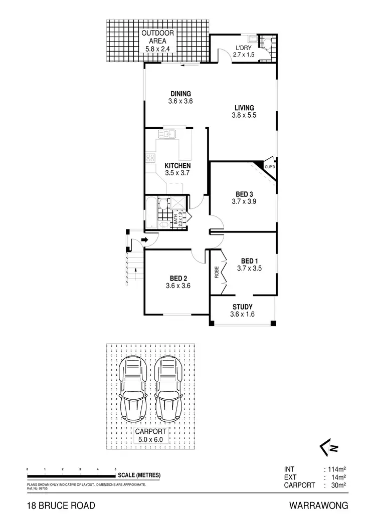 Floorplan of Homely house listing, 18 Bruce Road, Warrawong NSW 2502
