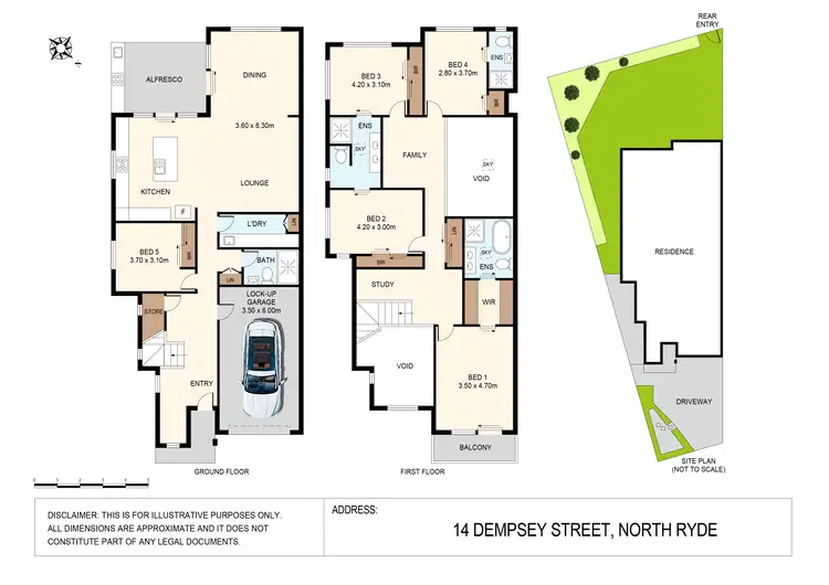 Floorplan of Homely semi-detached listing, 14 Dempsey Street, North Ryde NSW 2113