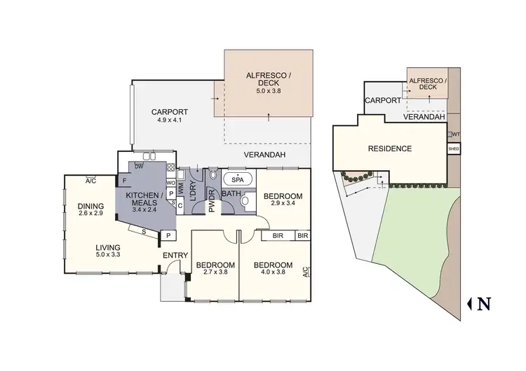 Floorplan of Homely house listing, 18 Kevin Court, Kilsyth VIC 3137