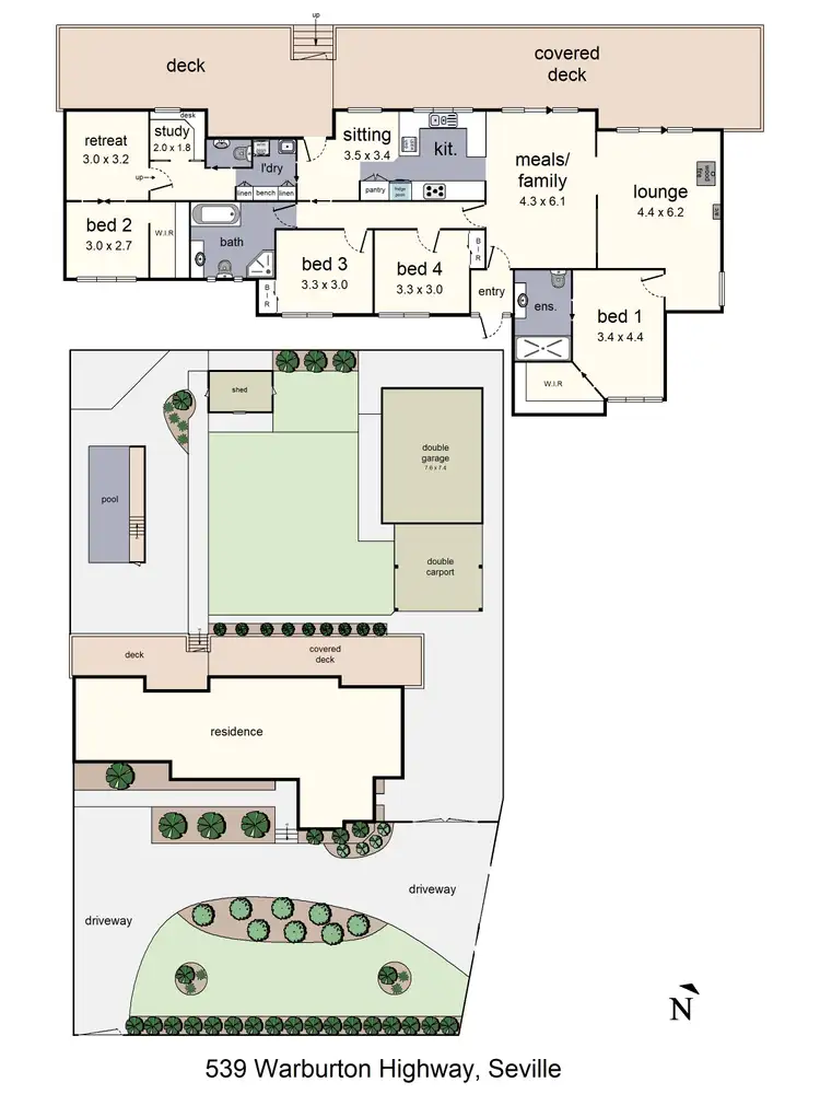 Floorplan of Homely house listing, 539 Warburton Highway, Seville VIC 3139