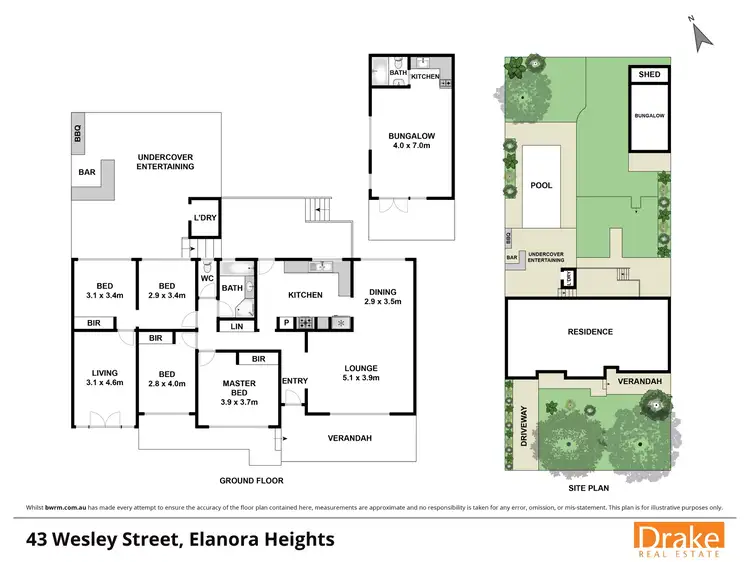 Floorplan of Homely house listing, 43 Wesley Street, Elanora Heights NSW 2101