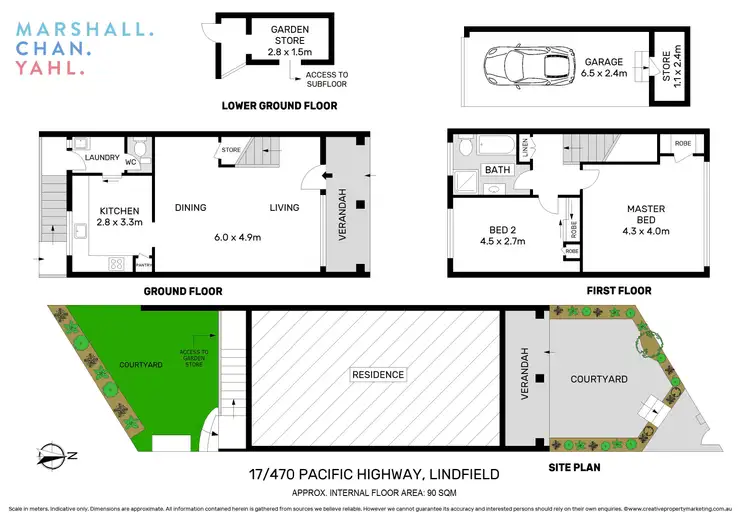 Floorplan of Homely townhouse listing, 17/470 Pacific Highway, Lindfield NSW 2070