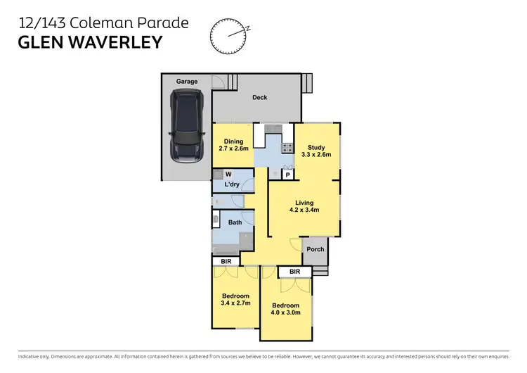 Floorplan of Homely unit listing, 12/143-149 Coleman Parade, Glen Waverley VIC 3150
