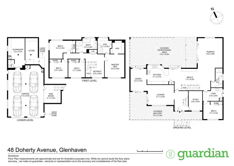 Floorplan of Homely house listing, 48 Doherty Avenue, Glenhaven NSW 2156