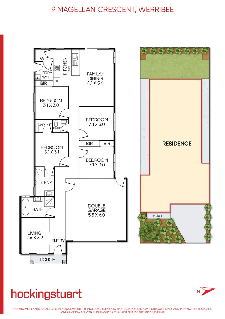 Floorplan of Homely house listing, 9 Magellan Crescent, Werribee VIC 3030