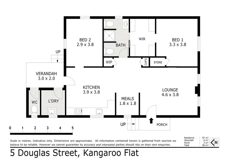 Floorplan of Homely house listing, 5 Douglas Street, Kangaroo Flat VIC 3555