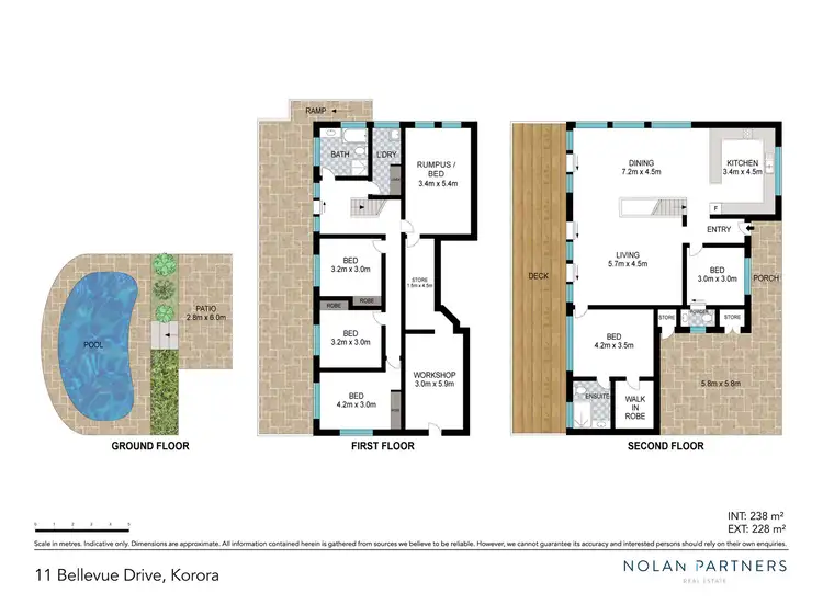 Floorplan of Homely house listing, 11 Bellevue Drive, Korora NSW 2450