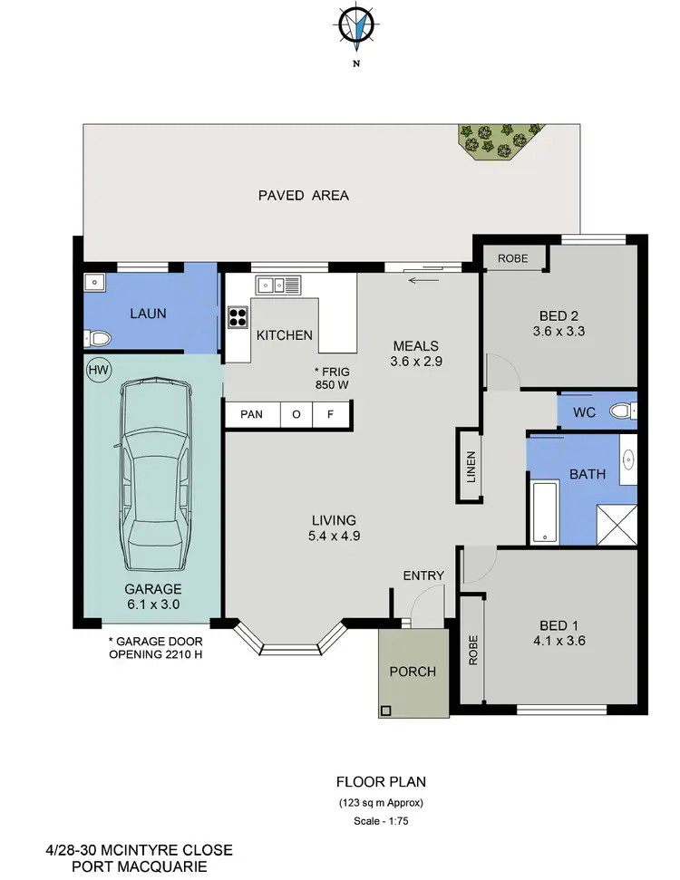 Floorplan of Homely villa listing, 4/28-30 Mcintyre Close, Port Macquarie NSW 2444