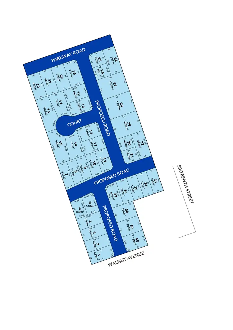 Floorplan of Homely land listing, LOT 19 Baron Way, Mildura VIC 3500