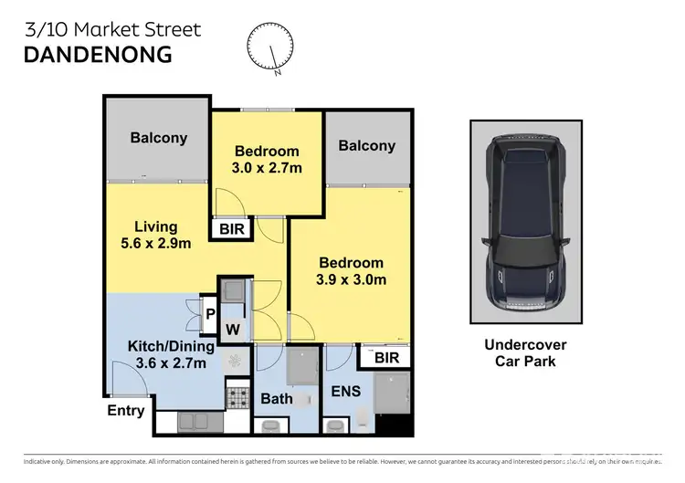 Floorplan of Homely apartment listing, 10/3 Market Street, Dandenong VIC 3175