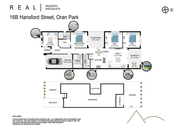 Floorplan of Homely house listing, 16B Hansford Street, Oran Park NSW 2570