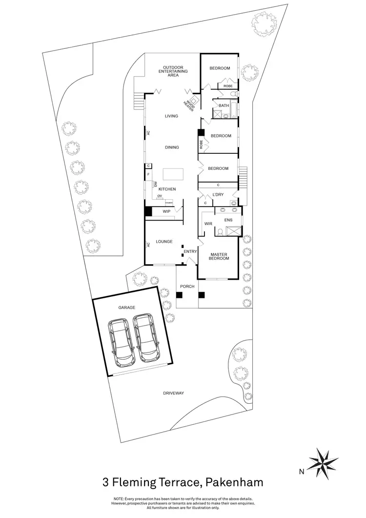 Floorplan of Homely house listing, 3 Fleming Terrace, Pakenham VIC 3810