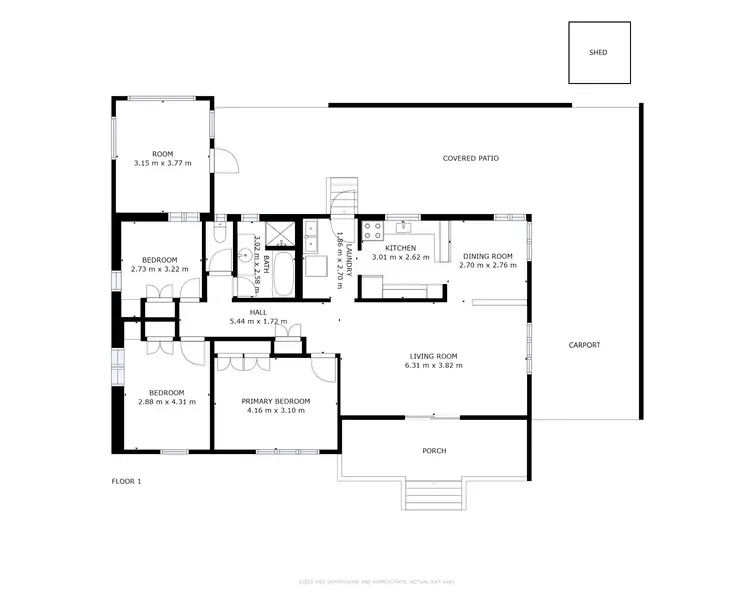 Floorplan of Homely house listing, 16 Vandeleur Street, Earlville QLD 4870