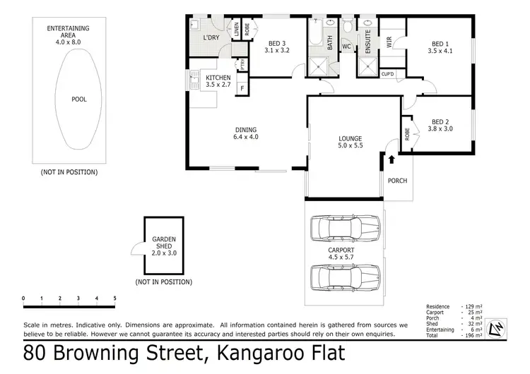 Floorplan of Homely house listing, 80 Browning Street, Kangaroo Flat VIC 3555