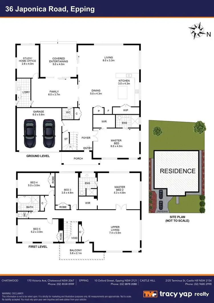 Floorplan of Homely house listing, 36 Japonica Road, Epping NSW 2121
