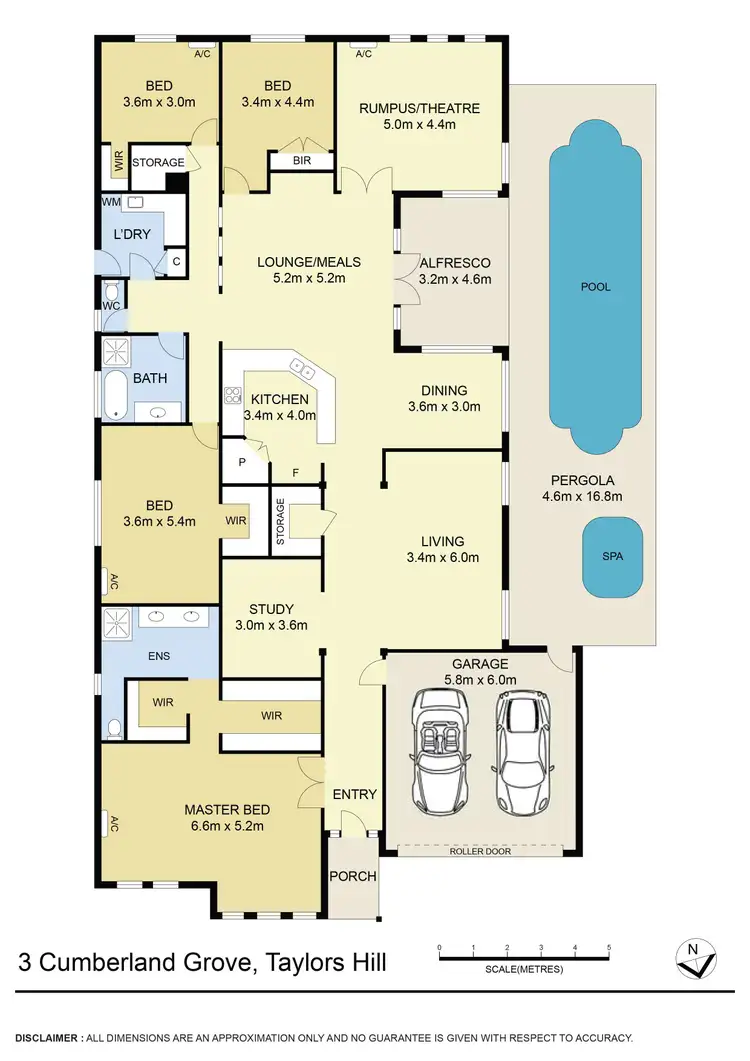 Floorplan of Homely house listing, 3 Cumberland Grove, Taylors Hill VIC 3037