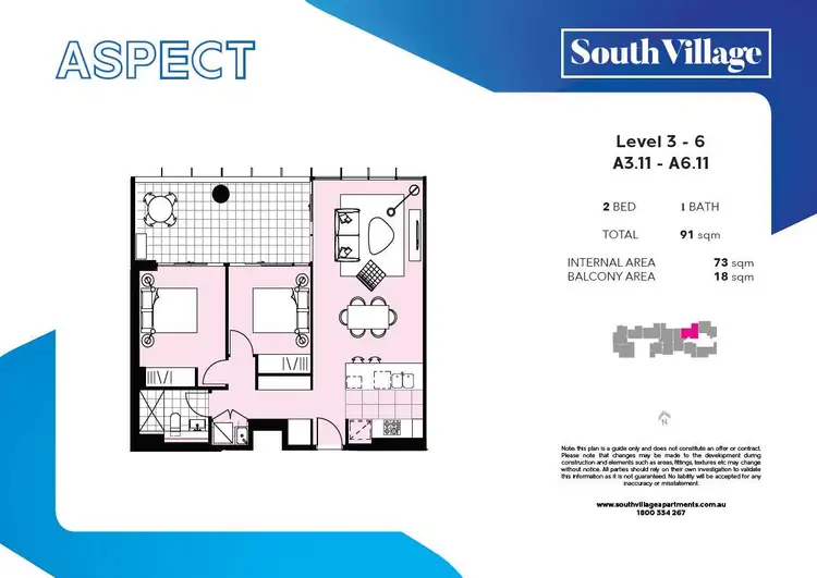 Floorplan of Homely apartment listing, 311/3 Village Place, Kirrawee NSW 2232