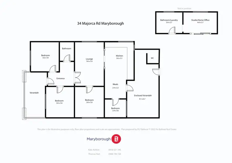 Floorplan of Homely house listing, 34 Majorca Road, Maryborough VIC 3465