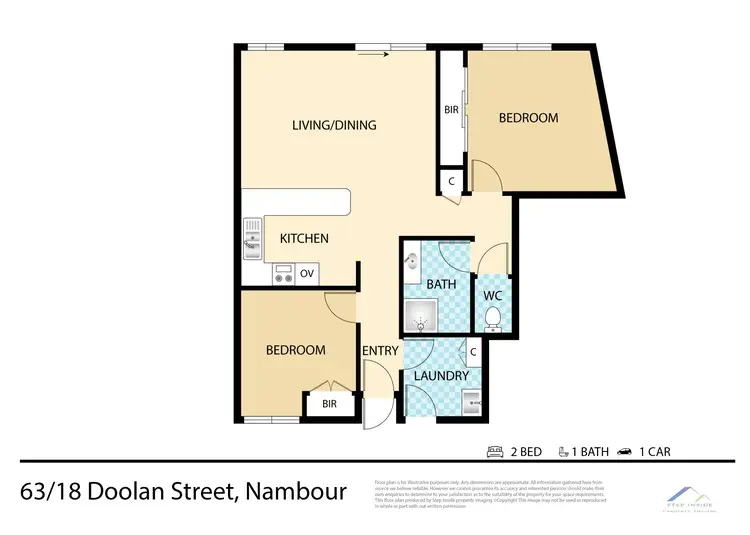 Floorplan of Homely unit listing, 63/18 Doolan Street, Nambour QLD 4560