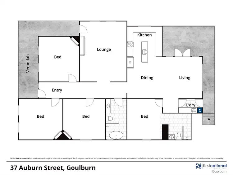 Floorplan of Homely house listing, 37 Auburn Street, Goulburn NSW 2580