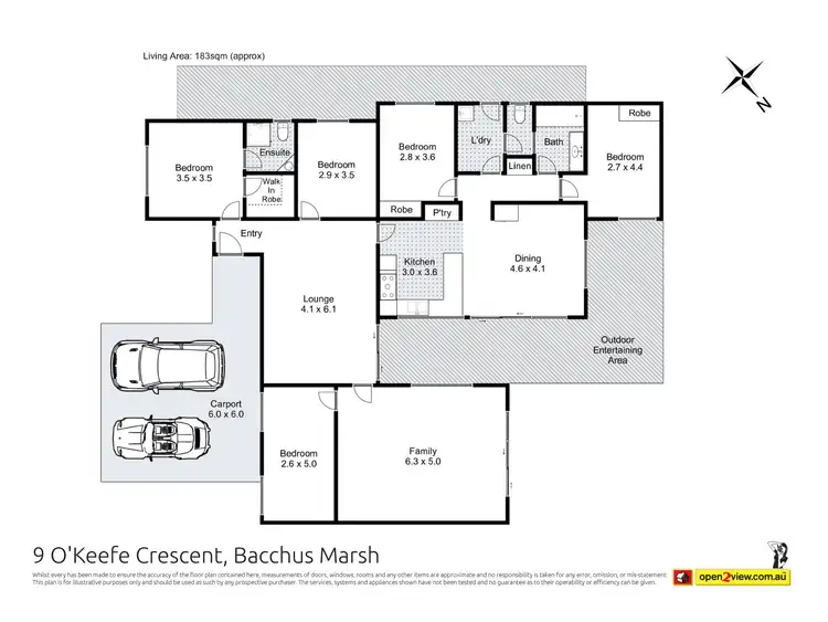 Floorplan of Homely house listing, 9 Okeefe Crescent, Bacchus Marsh VIC 3340
