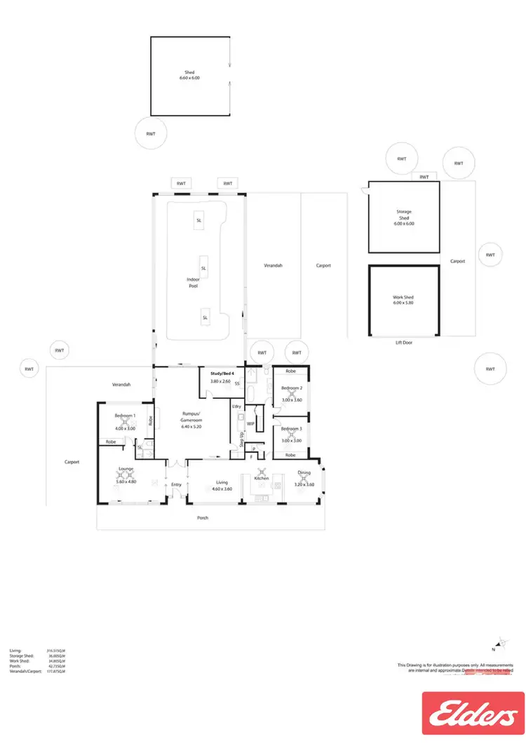 Floorplan of Homely house listing, 43 Kentish Road, Bibaringa SA 5118